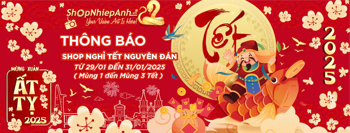 Lịch làm việc Shop Nhiếp Ảnh mùa tết 2025 Ất Tỵ