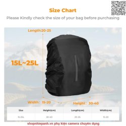 thumbnail Áo mưa balo máy ảnh K&F concept KF14.006 - 5