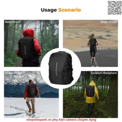 thumbnail Áo mưa balo máy ảnh K&F concept KF14.006 - 3