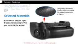 thumbnail Grip Meike for Nikon D750 with 2.4G remote wireless timer - 4