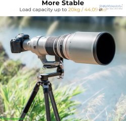 thumbnail Ballhead gimbal head dành cho chụp chim/thể thao/tốc độ cao K&F concept KF31.052 - 1