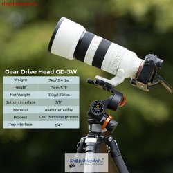 thumbnail Ballhead K&F concept GD3W Proffesional (kf31.047) - 4