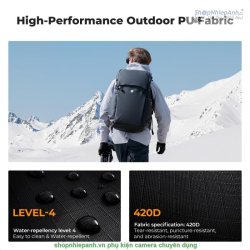 thumbnail Balo K&F concept Backpack 30L Star Wander 01 Black (KF13.206V1) - 0