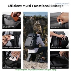 thumbnail Balo K&F concept Backpack 30L Star Wander 01 Black (KF13.206V1) - 2