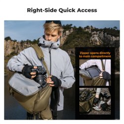 thumbnail Balo K&F concept Backpack 30L Star Wander 01 Champagne (KF13.206) - 2