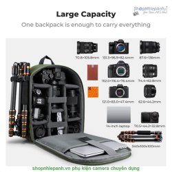 thumbnail Balo K&F concept Backpack KF13.223V1 Nature Wander 12 Green 13L - 1