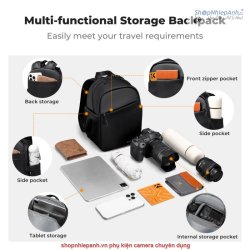 thumbnail Balo K&F concept Backpack KF13.301 Black  5L - 2