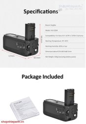 thumbnail Battery Grip Kingma VG-C2EM for Sony A7II A7RII A7SII - 6