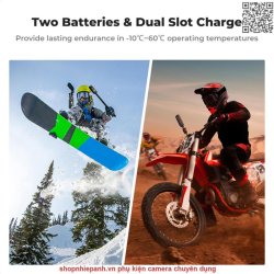 thumbnail Bộ 2 pin 1 sạc K&F concept for Insta 360 X4 2350mah - 2