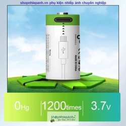 thumbnail Bộ 2 pin sạc CR2 sạc type C hiệu smartoools 300mah - 1