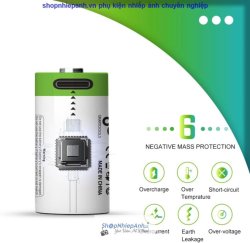 thumbnail Bộ 2 pin sạc CR2 sạc type C hiệu smartoools 300mah - 3