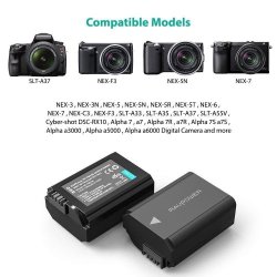 thumbnail Bộ 2 pin và sạc kép RAVpowerfor Sony FW50 A6000 A6100 A6300 A6400 A6500 A7II A7SII A7RII A7 NEX - 2
