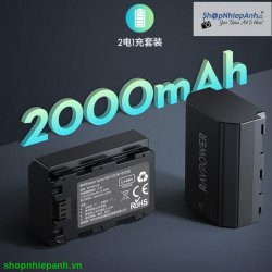 thumbnail Bộ 2 pin và sạc LCD RAVpower for Sony FZ100 A9 A9ii A7iii A7Riii A7Siii A7IV A7V a6600 - 4
