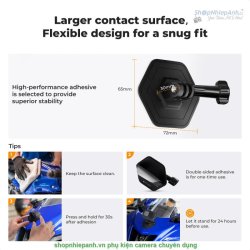 thumbnail Bộ 3 món dán bề mặt phẳng/cong siêu dính đa năng ốc 1/4 K&F concept (KF31.054) - 3