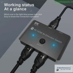 thumbnail Bộ chuyển đổi HDMI Kingma 8K Bi Directional Switcher và Splitter - 6