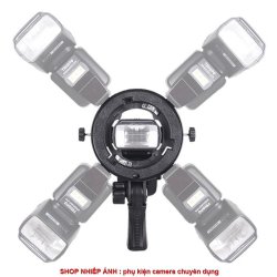 thumbnail Bộ Gá Đèn Flash adapter bowens Triopo TR-05 (dùng được cả flash đầu tròn V1 V100 AD200...) - 0