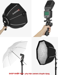 thumbnail Bộ Gá Đèn Flash adapter bowens Triopo TR-05 (dùng được cả flash đầu tròn V1 V100 AD200...) - 6