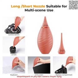 thumbnail Bóng xịt bụi K&F Concept 2 vòi đa năng màu hồng - 5