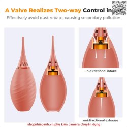 thumbnail Bóng xịt bụi K&F Concept 2 vòi đa năng màu hồng - 2