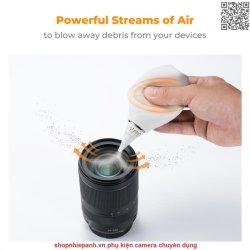 thumbnail Bóng xịt bụi K&F Concept 2 vòi đa năng màu xám - 1