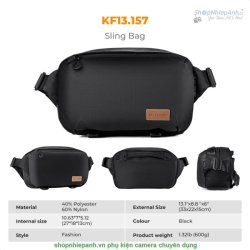 thumbnail Cặp K&F Concept Alpha Camera Sling Bag KF13.157V8 10L BLACK retro - 6