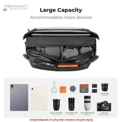 thumbnail Cặp K&F Concept Sling Bag 2in1 KF13.177V2 12L Urban wander 01 Green - 0