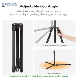 thumbnail Chân đèn gấp ngược cao cấp K&F concept KF34.050 cao 2m6 - 3