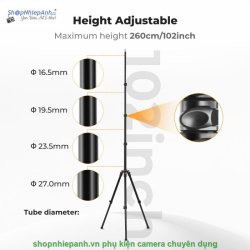 thumbnail Chân đèn gấp ngược cao cấp K&F concept KF34.050 cao 2m6 - 4