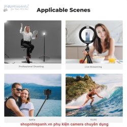 thumbnail Chân đèn xếp gọn kiêm Tripod K&F concept MS-24 đa năng cao 175cm KF09.143 - 5