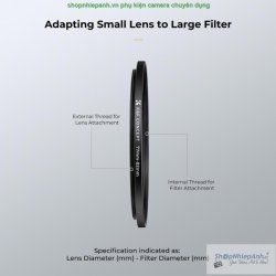 thumbnail Combo 11 in 1 kit step up ring K&F concept - 2