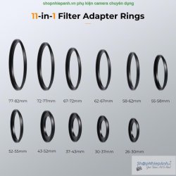 thumbnail Combo 11 in 1 kit step up ring K&F concept - 0