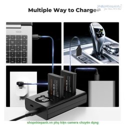 thumbnail Combo 2 pin 1 sạc K&F concept DB-110 Ricoh GR III, GR III HDF, GR IIIx HDF, GR IIIX, WG-6  Olympus TG7/6/5/4 (Li-90B/Li-92B) - 2