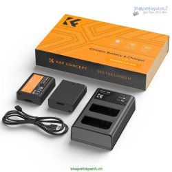 thumbnail Combo 2 pin 1 sạc K&F concept for Canon LP-E10 1200mah Rebel T5, T3, T6, T7, T100,  Kiss X70, X50 1100D, 1200D, 1300D, 1500D, 2000D, 3000D, 4000D - 6