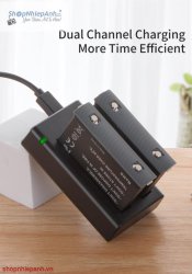 thumbnail Combo 2 pin 1 sạc Kingma BM061 for Insta 360 ONE X2 - 3