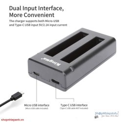 thumbnail Combo 2 pin 1 sạc Kingma for Insta 360 ONE X3 - 2