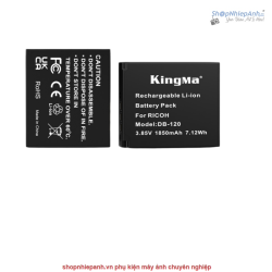thumbnail Combo 2 pin 1 sạc Kingma LCD BM058 for Ricoh GR4 GRIV DB-120 - 3