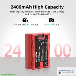 thumbnail Combo 2 pin 1 sạc Kingma LCD BM058Q W235 ver 5 for  X-T5, X-S20, X-H2, X-H2S, GFX 100S, GFX 50S II, X-T4 - 5