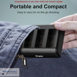 thumbnail Combo 2 pin 1 sạc Kingma LCD BM068 for Osmo action 5 Pro /4/3 - 2