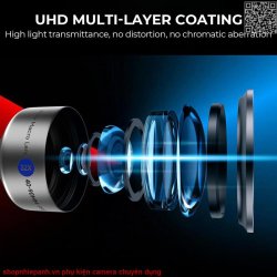 thumbnail Combo 3 filter siêu macro 32X lens 40-90mm kèm filter CPL và Star - 1