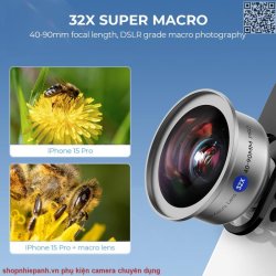 thumbnail Combo 3 filter siêu macro 32X lens 40-90mm kèm filter CPL và Star - 0