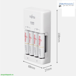 thumbnail Combo 4 pin AA Fujitsu và sạc Fujitsu FCT345FXCST - 0