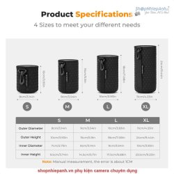 thumbnail Combo 4 túi đựng lens chống shock K&F concept KF13.204 - 4