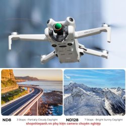 thumbnail Combo Filter K&F concept Kit for DJI Mini 4 Pro ND2-32 (1-5 Stops)+ND32-512 (5-9 Stops) AGC Japanese 28 layers Glass (sku.2084) - 3