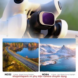 thumbnail Combo Filter K&F concept Kit for DJI Mini 4 Pro ND8 N16 ND32 ND64 AGC Japanese 28 layers Glass (sku.2085) - 3