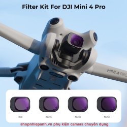 thumbnail Combo Filter K&F concept Kit for DJI Mini 4 Pro ND8 N16 ND32 ND64 AGC Japanese 28 layers Glass (sku.2085) - 0