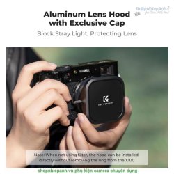 thumbnail Combo K&F concept Hood+cap+filter UV for Fujifilm X100, X100F, X100S, X100T, X100V, X100VI (sku.2335) - 4