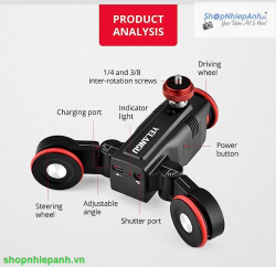 thumbnail Combo slider Yelangu và auto dolly L5i wireless timelapse remote App control - 6