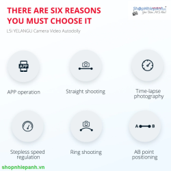 thumbnail Combo slider Yelangu và auto dolly L5i wireless timelapse remote App control - 16