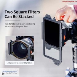 thumbnail Combo Square Filter Holder System Pro Kit K&F CONCEPT (Filter Holder+95mm CPL+Square ND1000 Filter+4 Adapter Rings) - 4