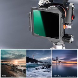 thumbnail Combo Square Filter Holder System Pro Kit K&F CONCEPT (Filter Holder+95mm CPL+Square ND1000+ND8+ND64+4 Adapter Rings) - 4
